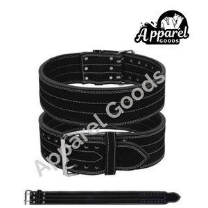 Powerlifting Leather Belts Double Prong